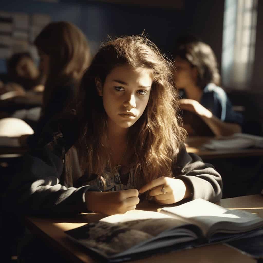 image of girl in classroom