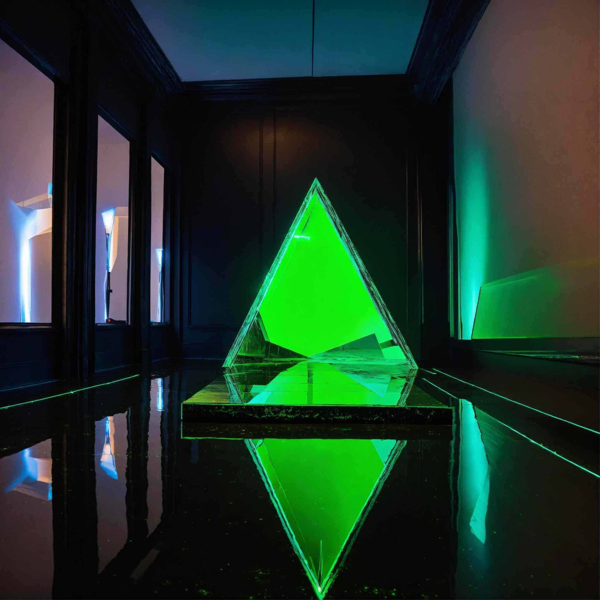 image of green pyramid