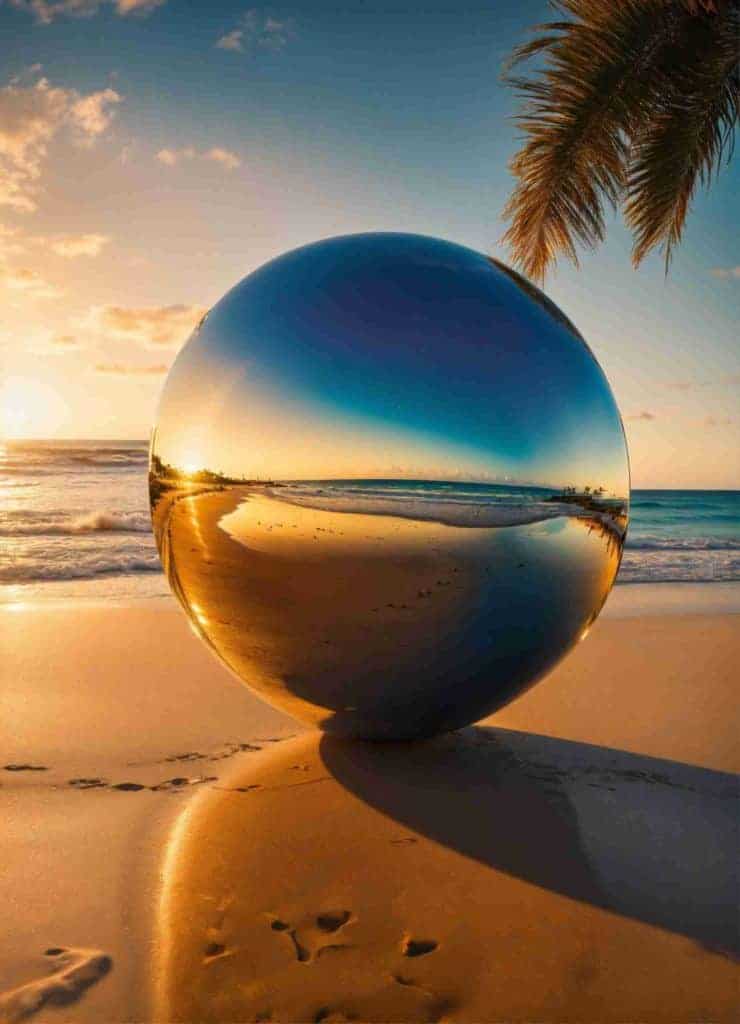 image of mirror sphere