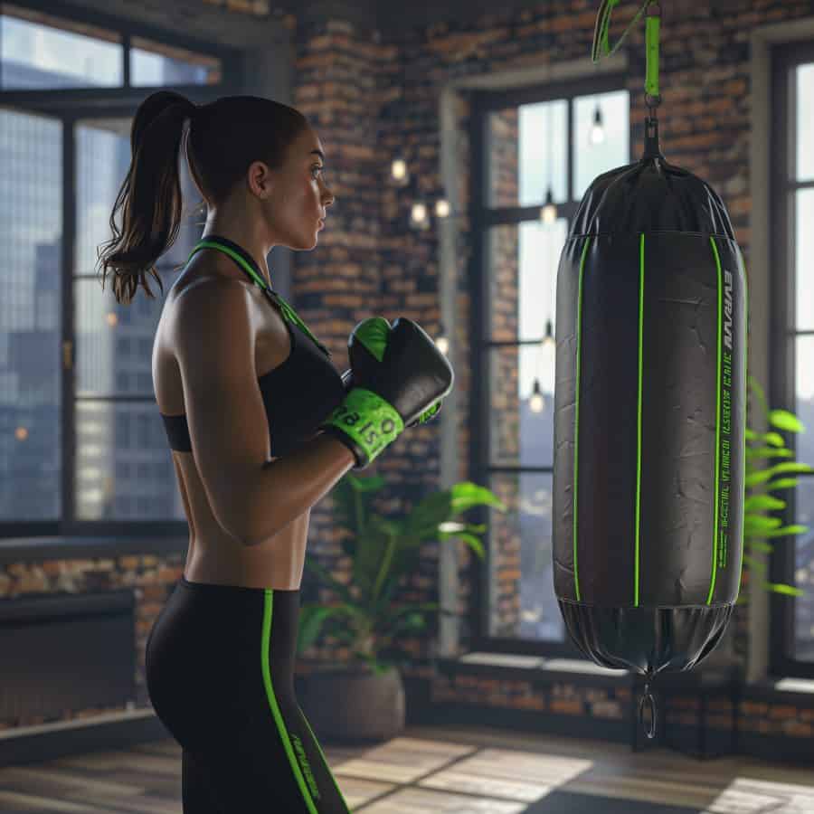 image of girl boxing