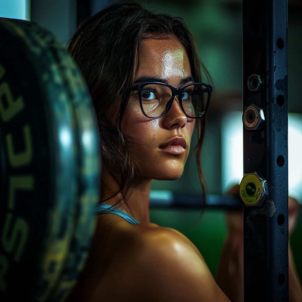Image of girl weightlifting